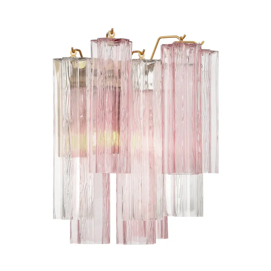 Addis 14.5" Wall Sconce in Polished Chrome with Autumn Glass - Image 39