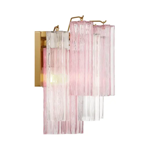 Addis 14.5" Wall Sconce in Polished Chrome with Autumn Glass - Image 40
