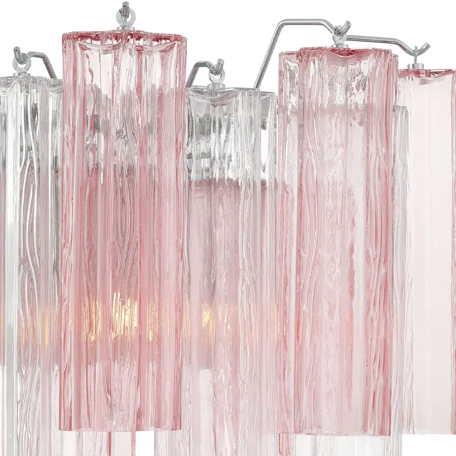 Addis 14.5" Wall Sconce in Polished Chrome with Autumn Glass - Image 5