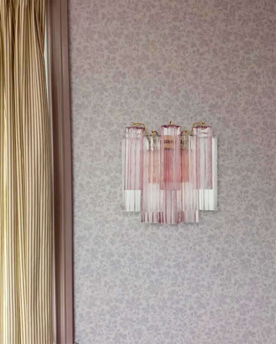 Addis 14.5" Wall Sconce in Polished Chrome with Autumn Glass - Image 42