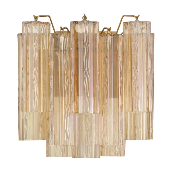 Addis 14.5" Wall Sconce in Polished Chrome with Autumn Glass - Image 45