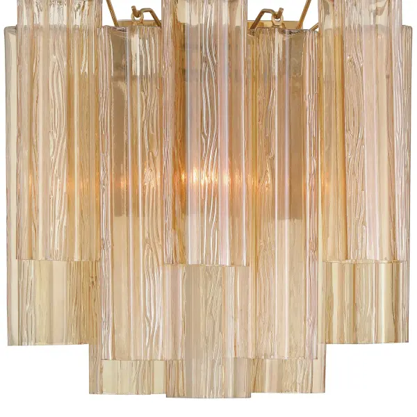 Addis 14.5" Wall Sconce in Polished Chrome with Autumn Glass - Image 48