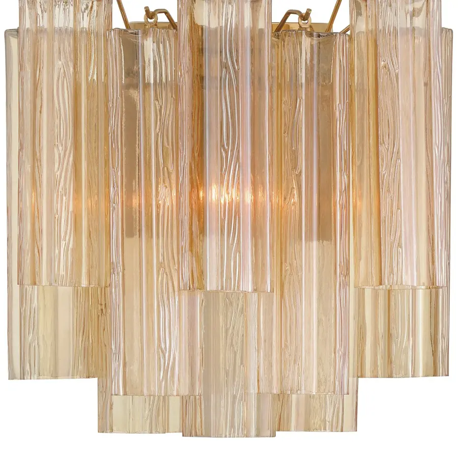 Addis 14.5" Wall Sconce in Polished Chrome with Autumn Glass - Image 48