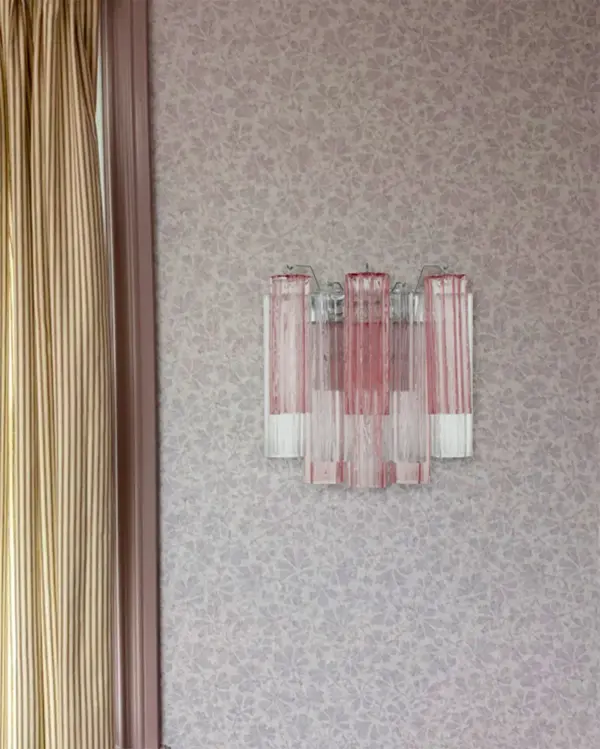 Addis 14.5" Wall Sconce in Polished Chrome with Autumn Glass - Image 6