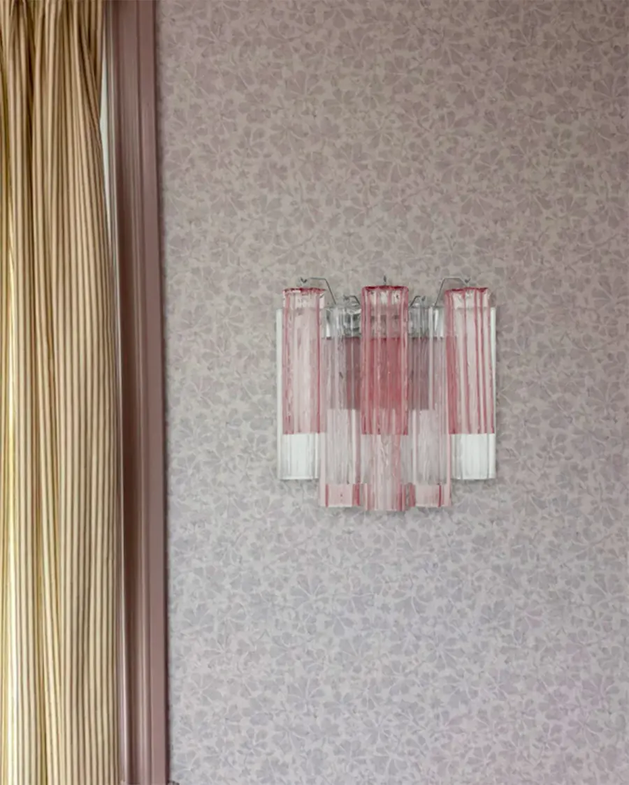 Addis 14.5" Wall Sconce in Polished Chrome with Autumn Glass - Image 6