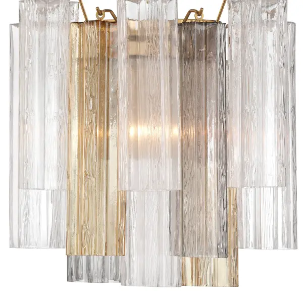 Addis 14.5" Wall Sconce in Polished Chrome with Autumn Glass - Image 55