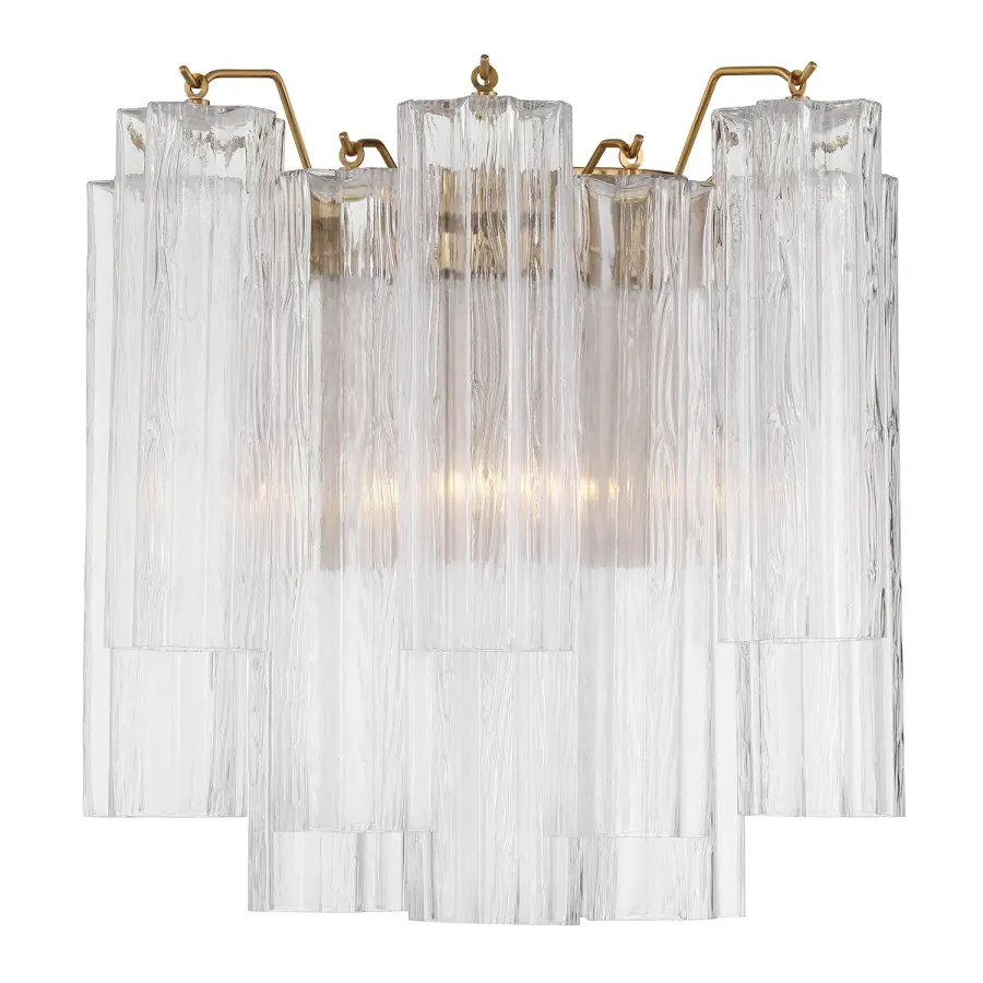 Addis 14.5" Wall Sconce in Polished Chrome with Autumn Glass - Image 58