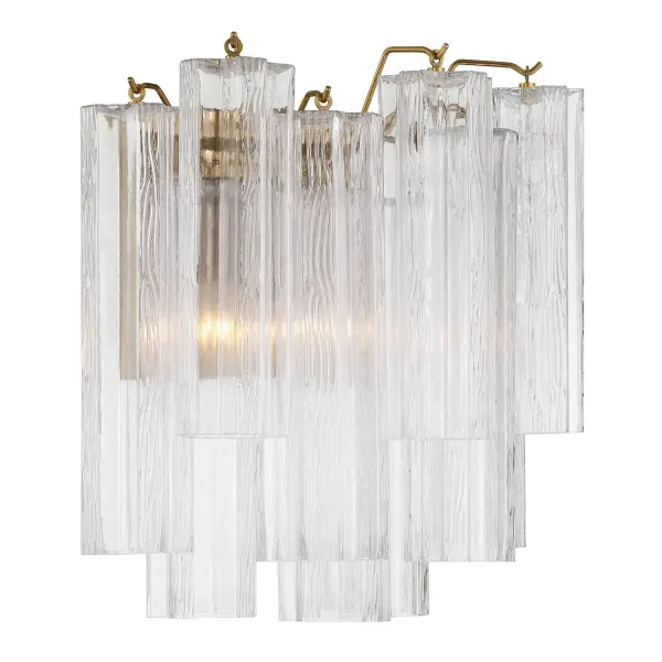 Addis 14.5" Wall Sconce in Polished Chrome with Autumn Glass - Image 60
