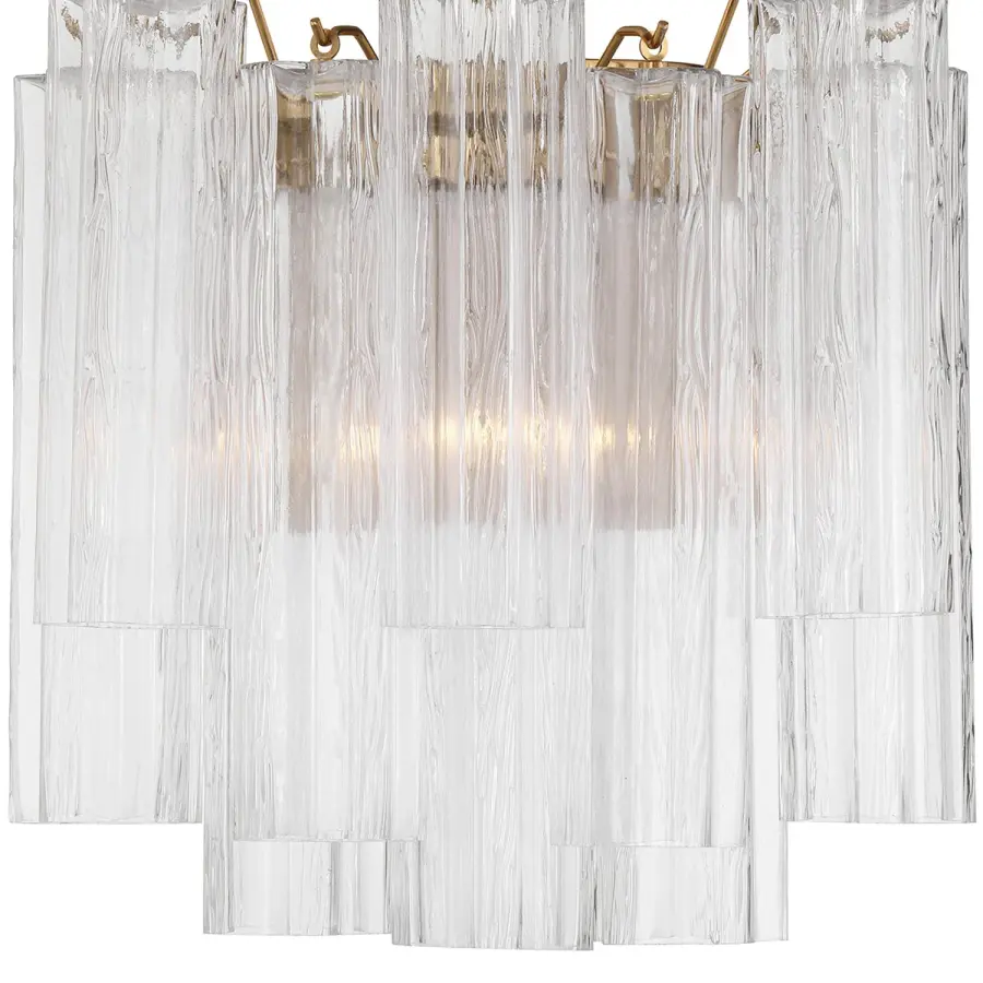 Addis 14.5" Wall Sconce in Polished Chrome with Autumn Glass - Image 62