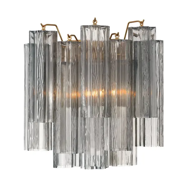 Addis 14.5" Wall Sconce in Polished Chrome with Autumn Glass - Image 65