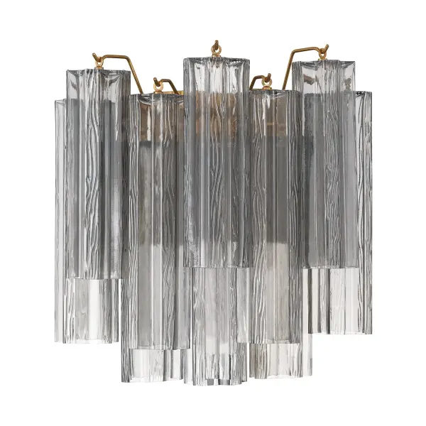 Addis 14.5" Wall Sconce in Polished Chrome with Autumn Glass - Image 66