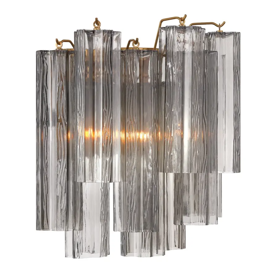 Addis 14.5" Wall Sconce in Polished Chrome with Autumn Glass - Image 67