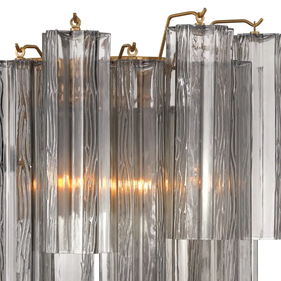 Addis 14.5" Wall Sconce in Polished Chrome with Autumn Glass - Image 69