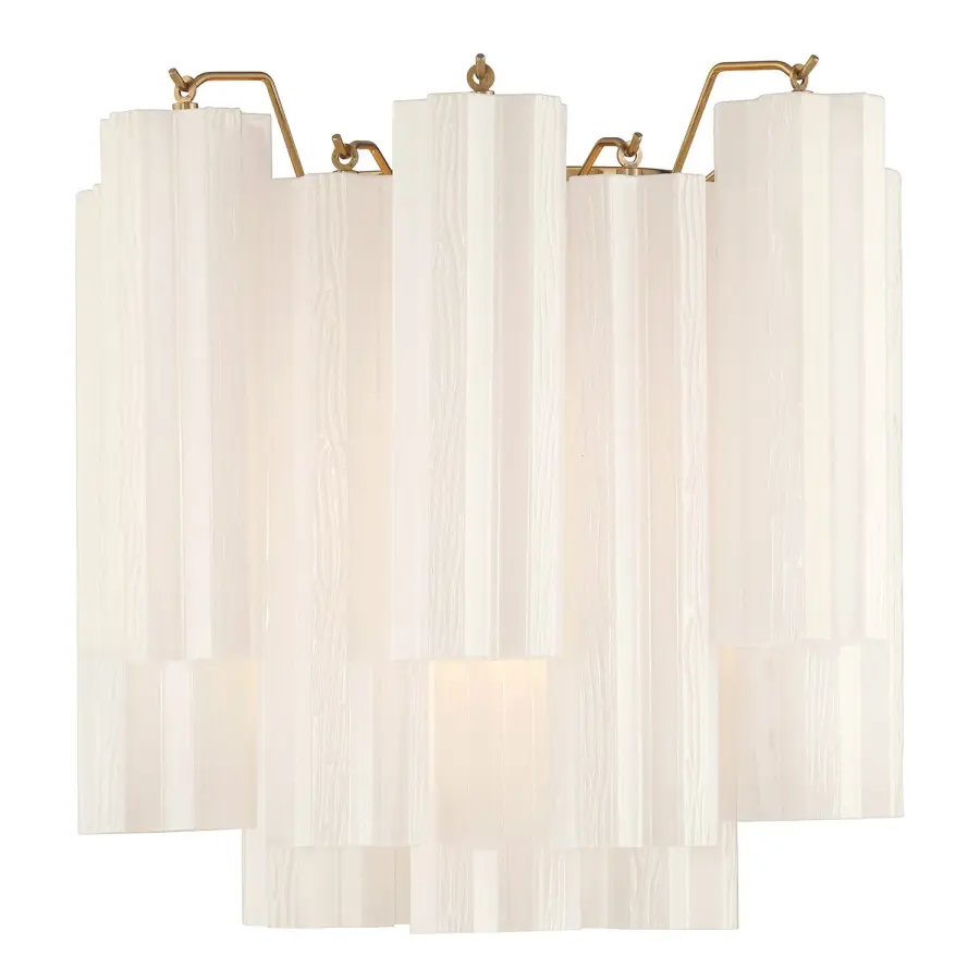 Addis 14.5" Wall Sconce in Polished Chrome with Autumn Glass - Image 72