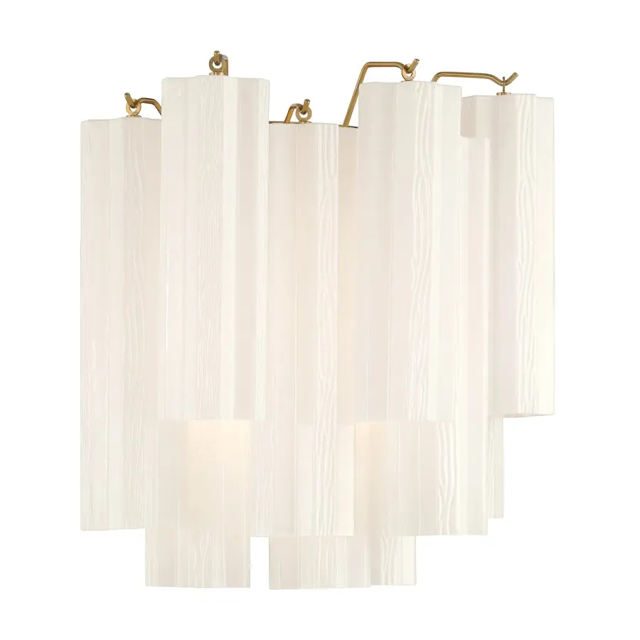 Addis 14.5" Wall Sconce in Polished Chrome with Autumn Glass - Image 74