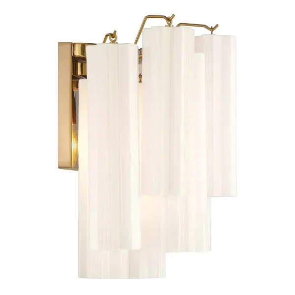 Addis 14.5" Wall Sconce in Polished Chrome with Autumn Glass - Image 75