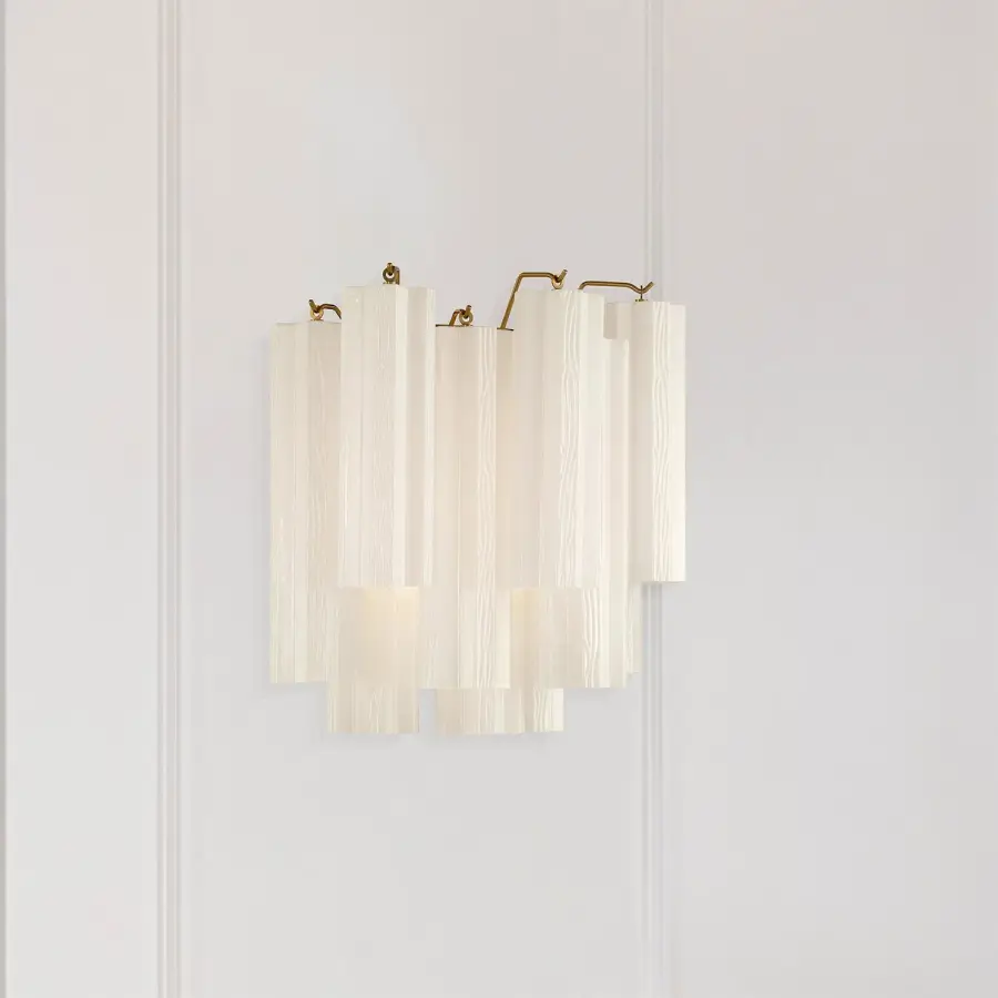 Addis 14.5" Wall Sconce in Polished Chrome with Autumn Glass - Image 77