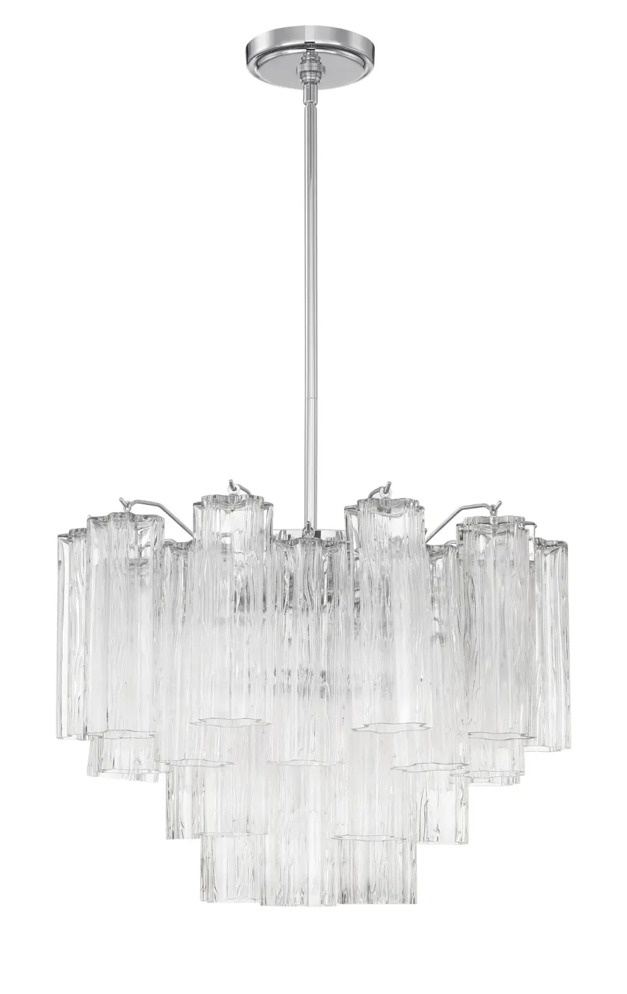 Addis 19.75" Chandelier in Aged Brass with Amber Glass - Image 15