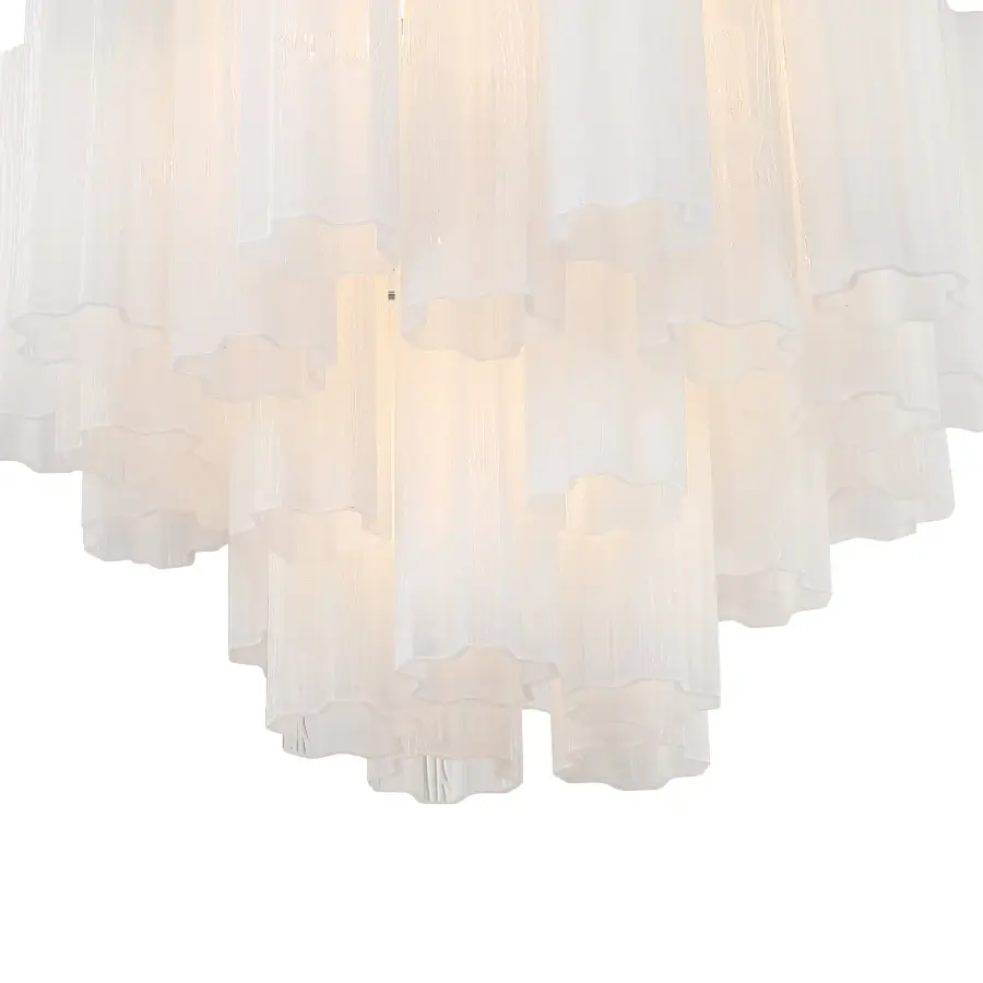 Addis 19.75" Chandelier in Aged Brass with Amber Glass - Image 31