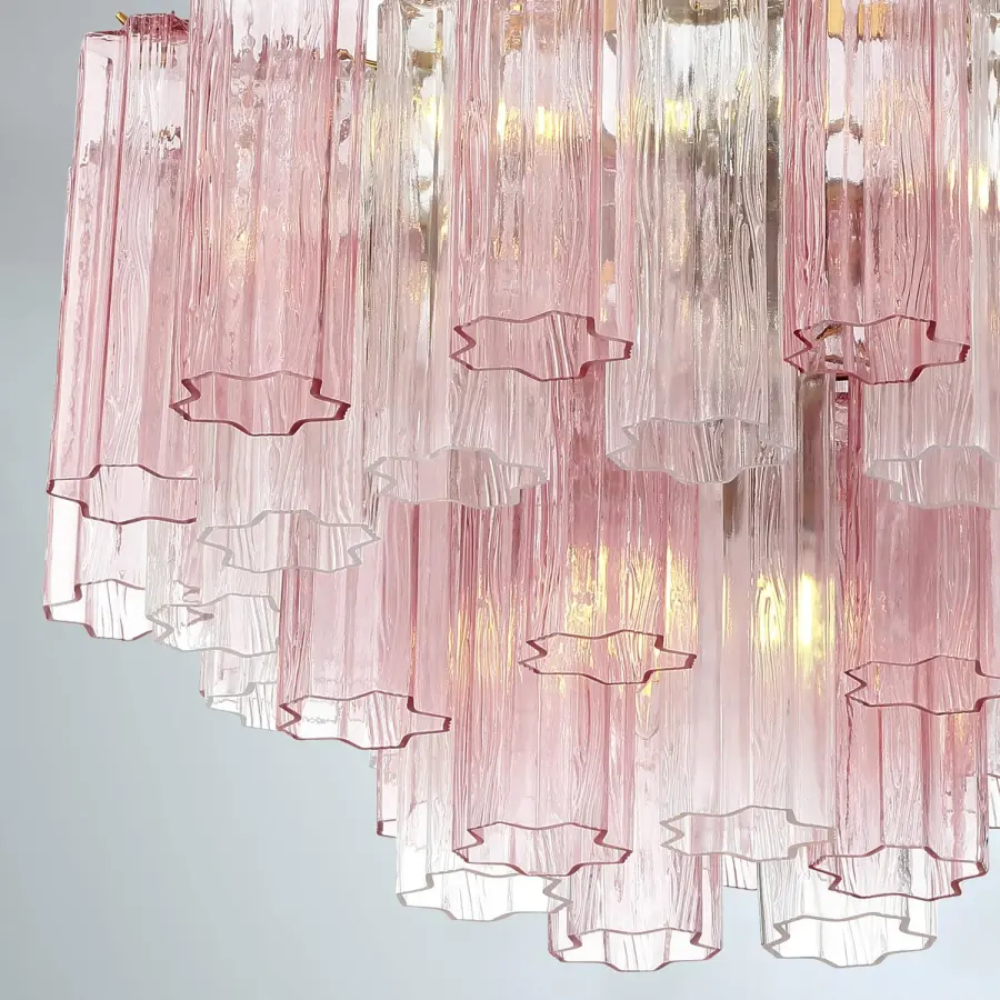 Addis 19.75" Chandelier in Aged Brass with Amber Glass - Image 41
