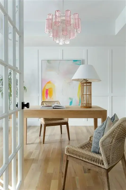 Addis 19.75" Chandelier in Aged Brass with Amber Glass - Image 6