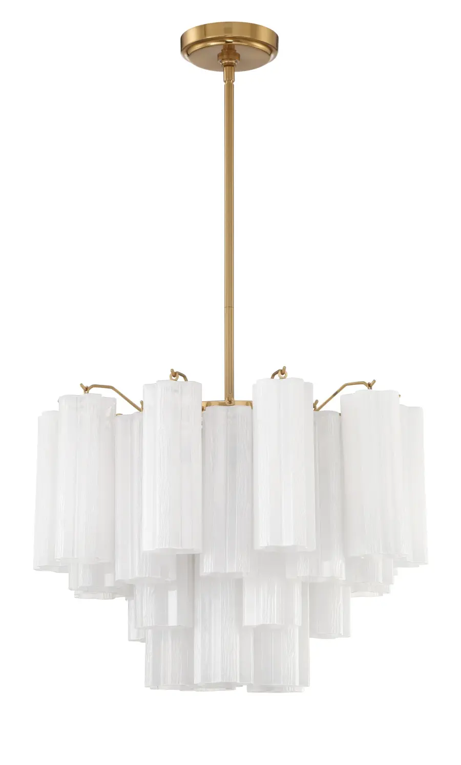 Addis 19.75" Chandelier in Aged Brass with Amber Glass - Image 73