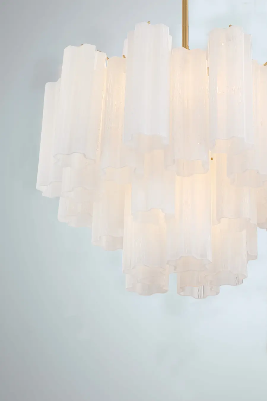 Addis 19.75" Chandelier in Aged Brass with Amber Glass - Image 77