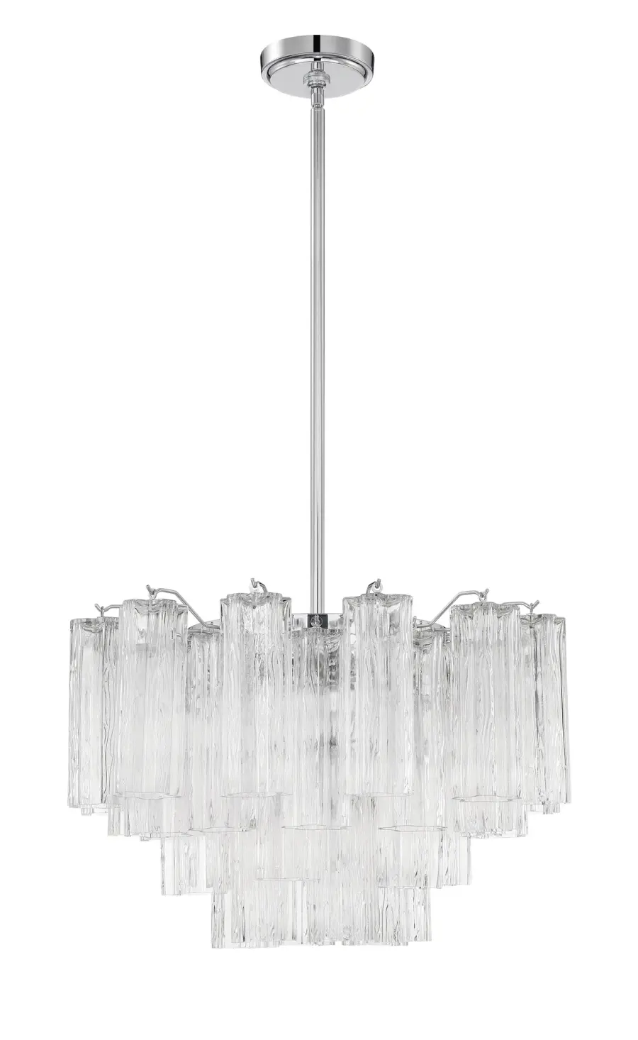 Addis 22" Chandelier in Aged Brass with Amber Glass - Image 15