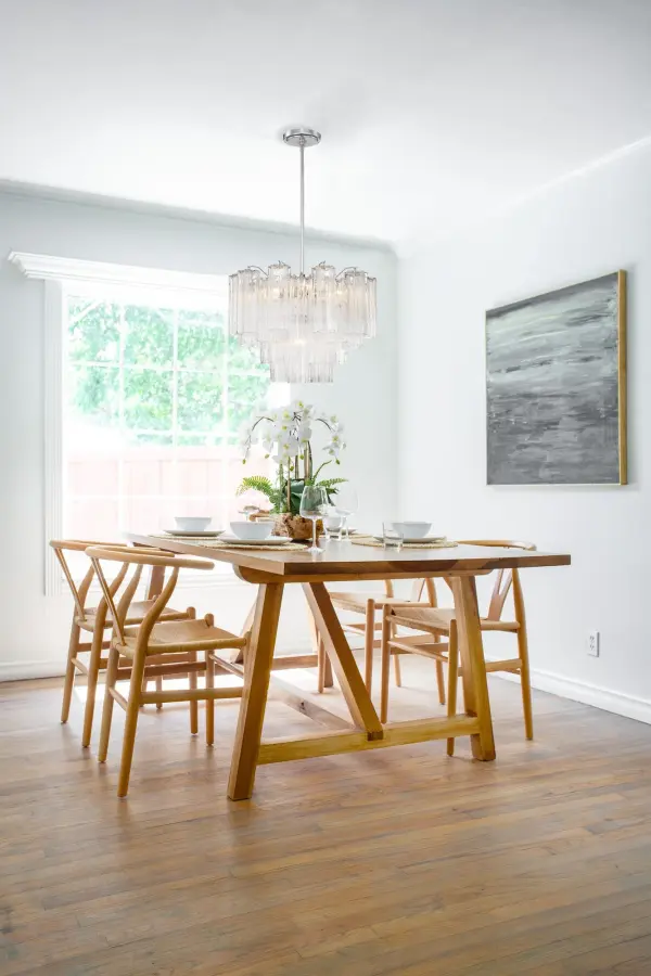 Addis 22" Chandelier in Aged Brass with Amber Glass - Image 21