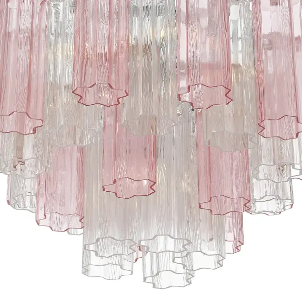 Addis 22" Chandelier in Aged Brass with Amber Glass - Image 5