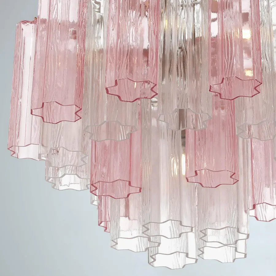 Addis 22" Chandelier in Aged Brass with Amber Glass - Image 41