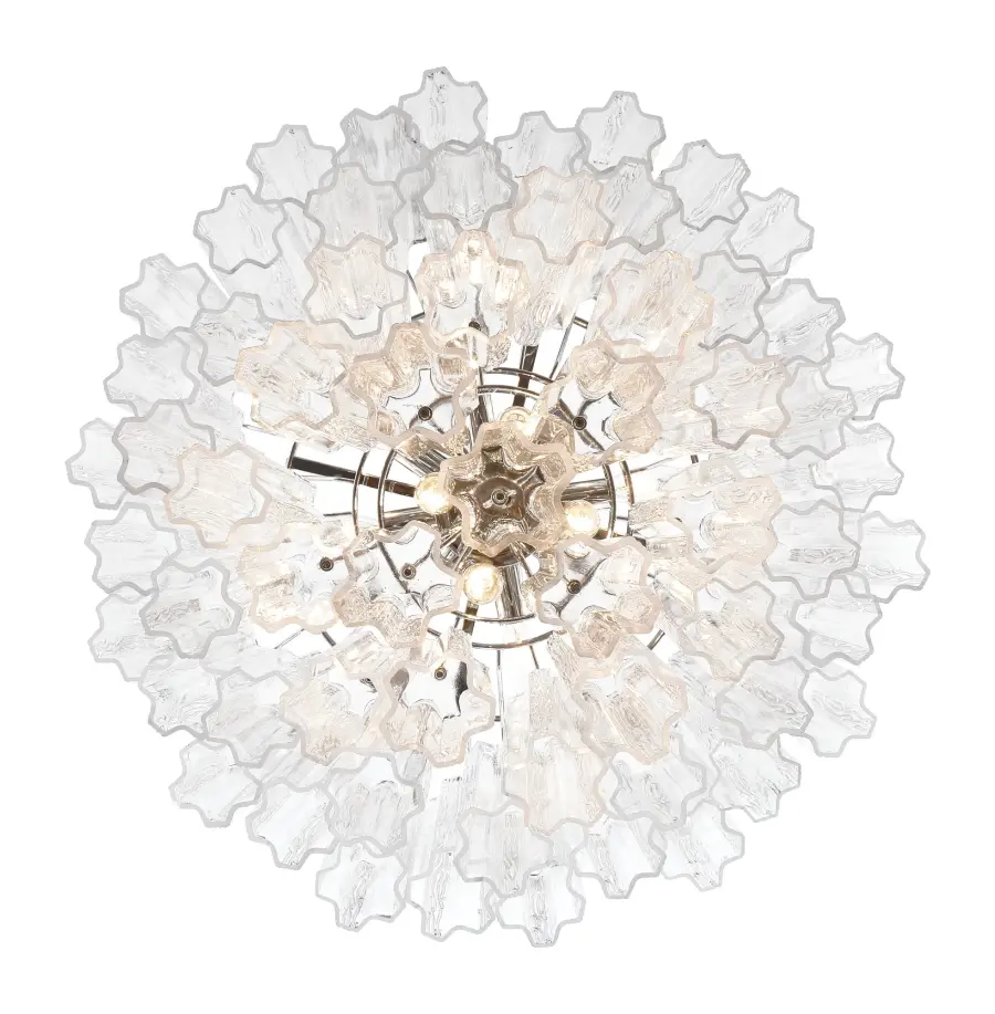 Addis 26.75" Chandelier in Aged Brass with Amber Glass - Image 20
