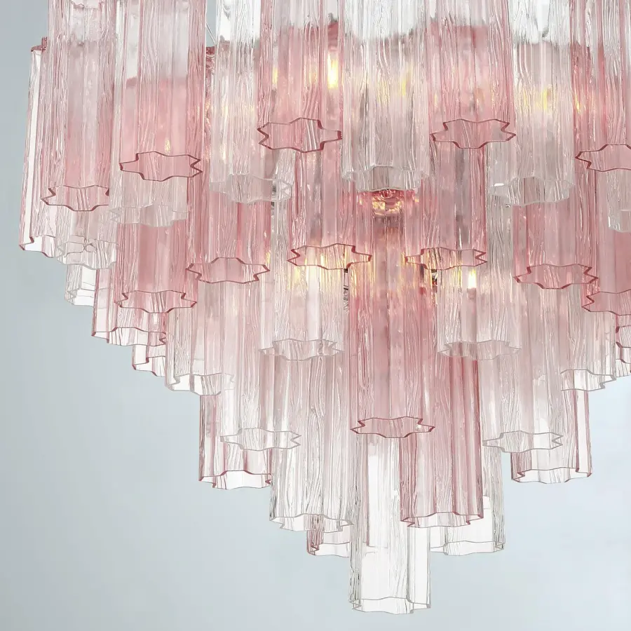 Addis 26.75" Chandelier in Aged Brass with Amber Glass - Image 5