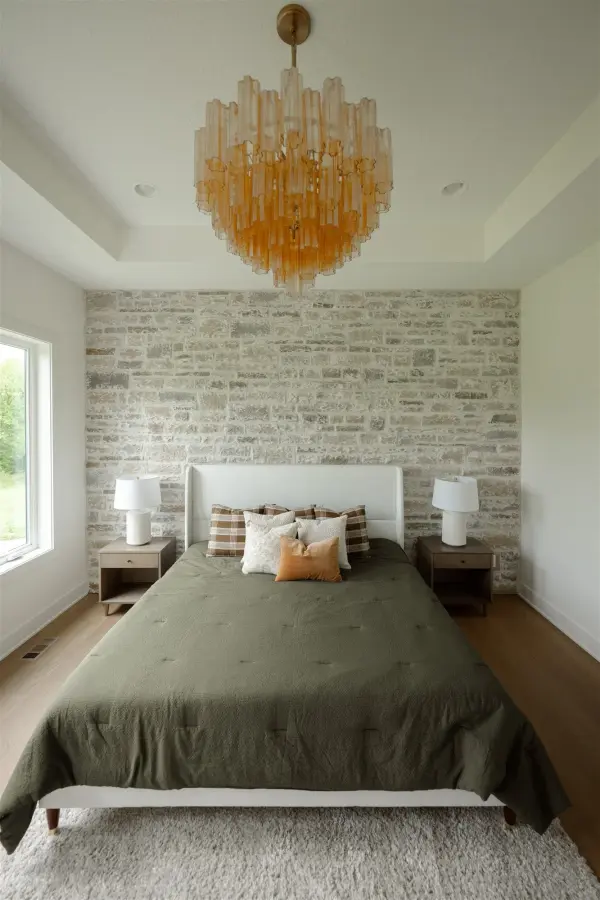 Addis 26.75" Chandelier in Aged Brass with Amber Glass - Image 57