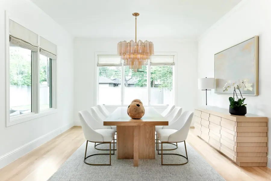 Addis 26.75" Chandelier in Aged Brass with Amber Glass - Image 58