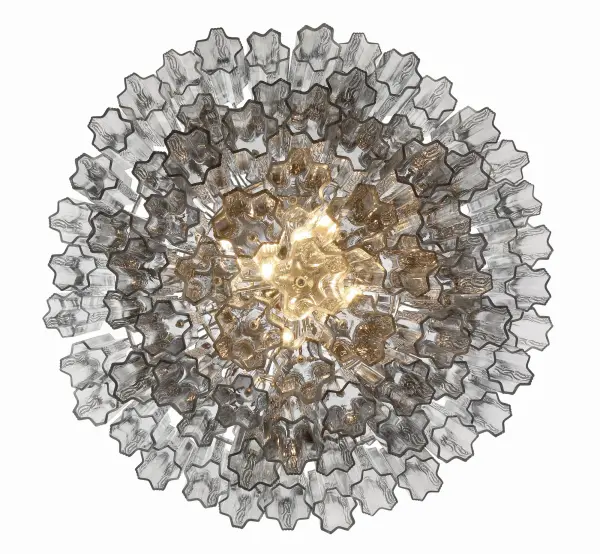 Addis 31.5" Chandelier in Polished Chrome with Autumn Glass - Image 27