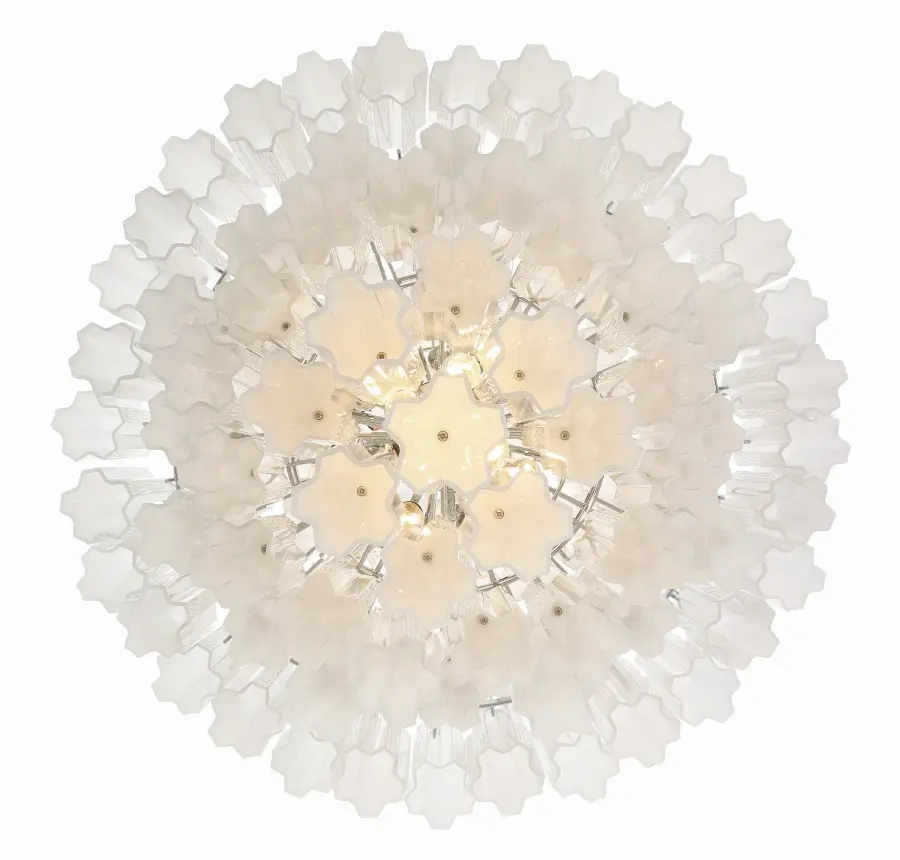 Addis 31.5" Chandelier in Polished Chrome with Autumn Glass - Image 33