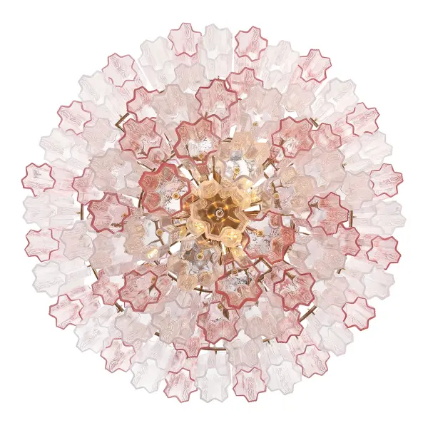 Addis 31.5" Chandelier in Polished Chrome with Autumn Glass - Image 41