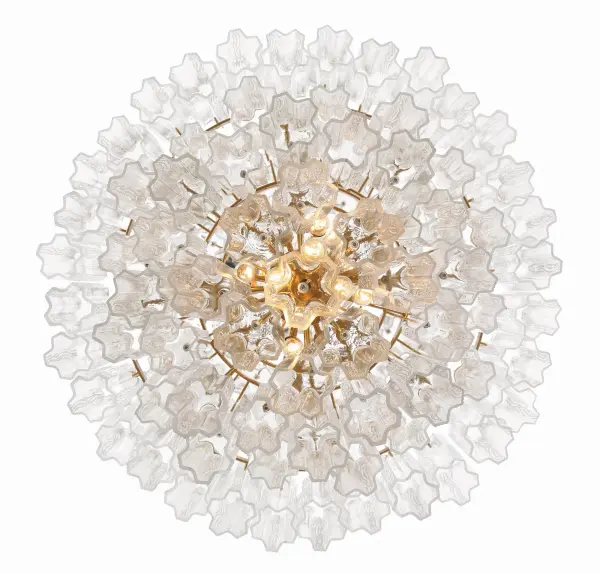 Addis 31.5" Chandelier in Polished Chrome with Autumn Glass - Image 67