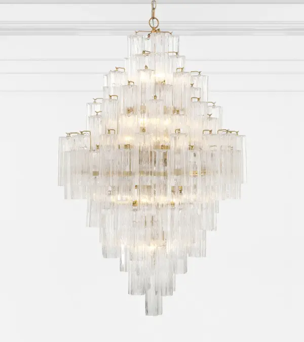 Addis 31.5" Chandelier in Polished Chrome with Autumn Glass - Image 68