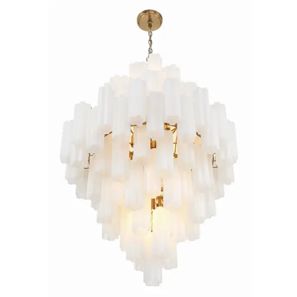 Addis 31.5" Chandelier in Polished Chrome with Autumn Glass - Image 82