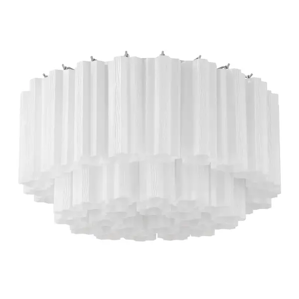 Addis 22.25" Flush Mount in Polished Chrome with Autumn Glass - Image 30