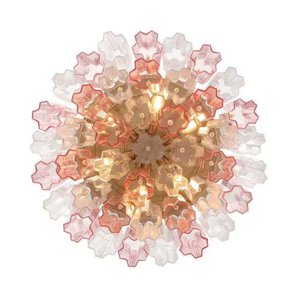 Addis 22.25" Flush Mount in Polished Chrome with Autumn Glass - Image 39
