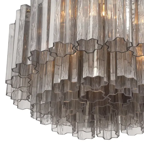Addis 22.25" Flush Mount in Polished Chrome with Autumn Glass - Image 71
