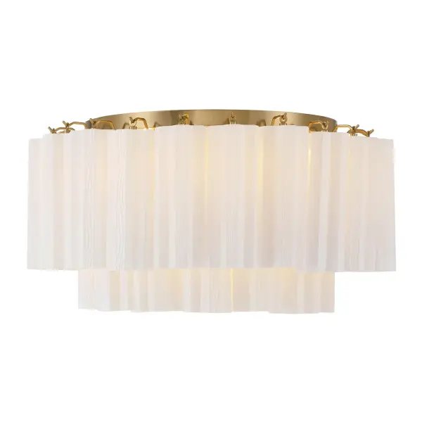 Addis 22.25" Flush Mount in Polished Chrome with Autumn Glass - Image 76