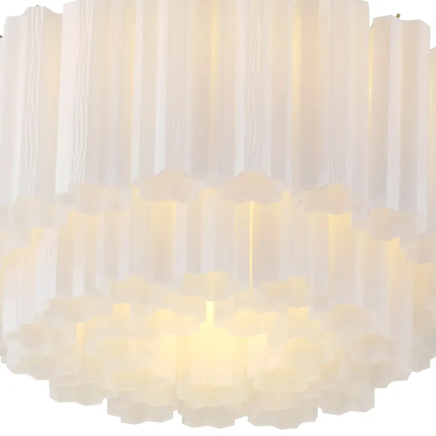 Addis 22.25" Flush Mount in Polished Chrome with Autumn Glass - Image 78