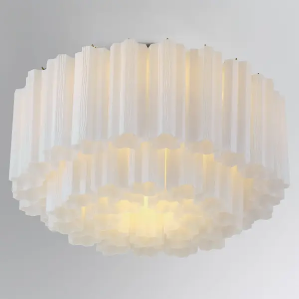 Addis 22.25" Flush Mount in Polished Chrome with Autumn Glass - Image 79