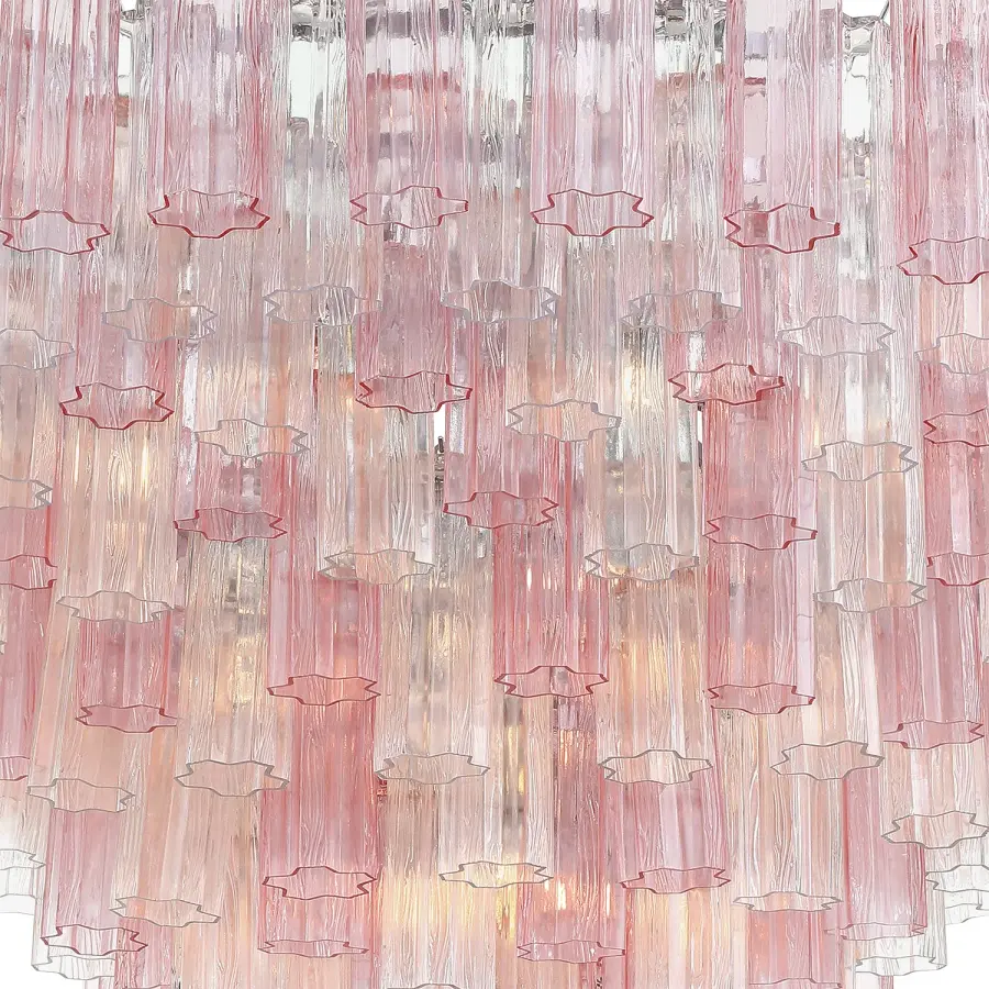 Addis 49" Chandelier in Aged Brass with Amber Glass - Image 48