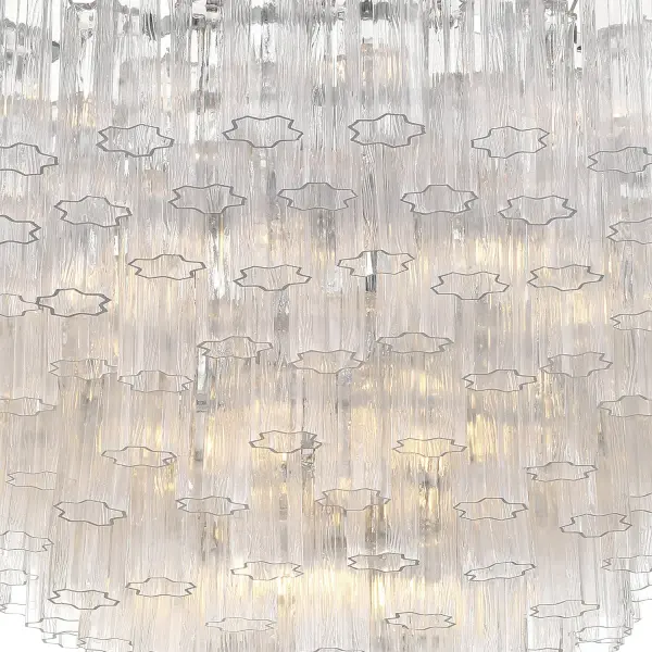 Addis 49" Chandelier in Aged Brass with Amber Glass - Image 62