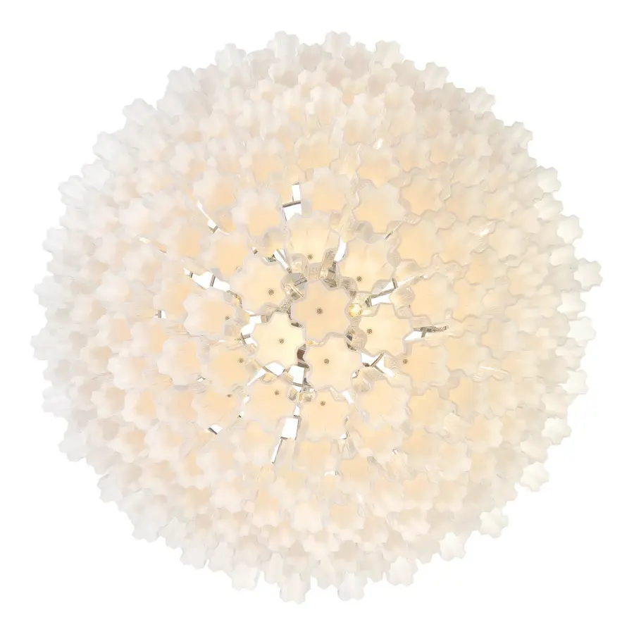 Addis 49" Chandelier in Aged Brass with Amber Glass - Image 75